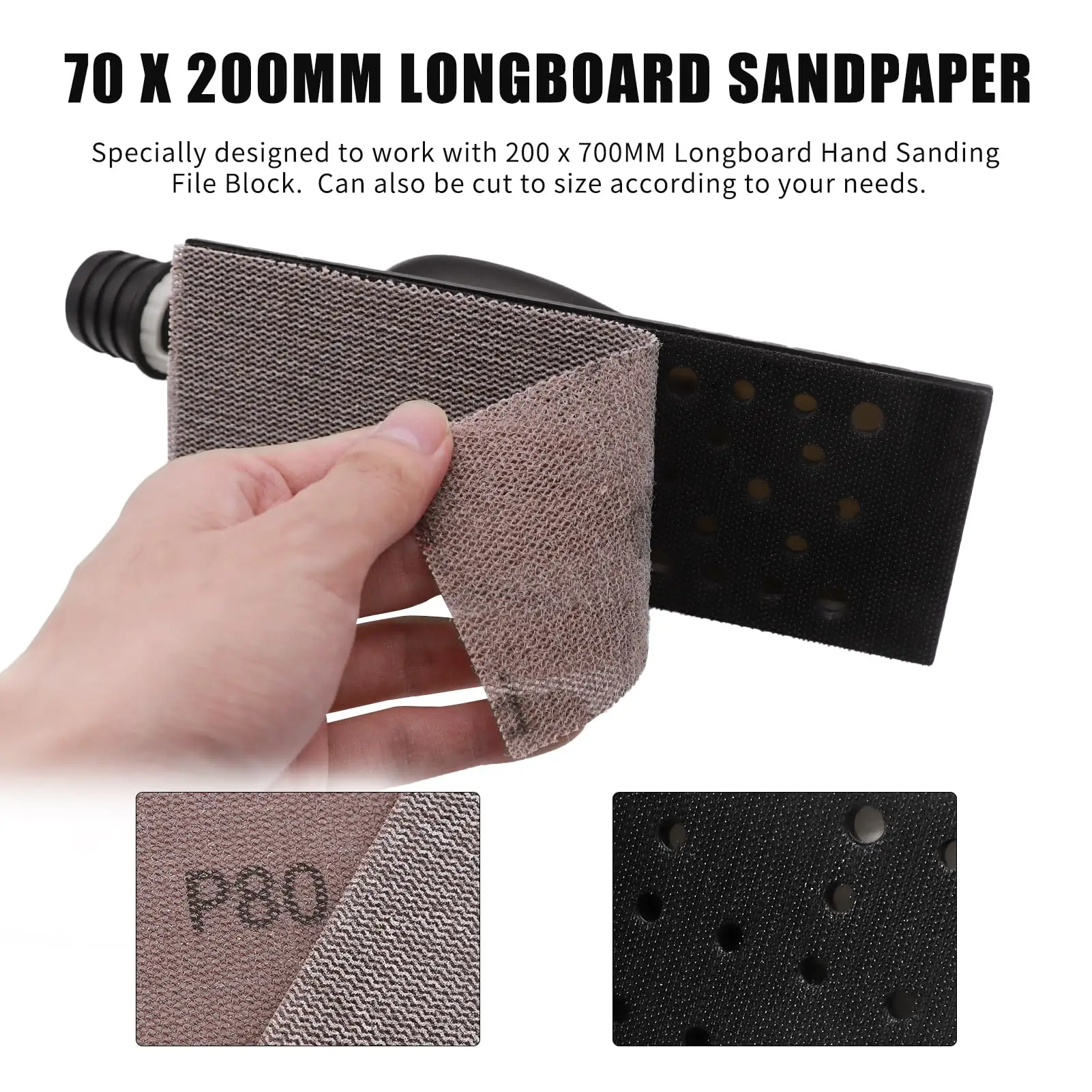20 Pcs Hook and Loop Mesh Sanding Disc Grit Assortment Mesh 80-320# Sanding Screen Sheets sanding discs sandpaper set polish sand paper sandpaper tools mini sandpaper kit sander pads for Auto Wood Drywall Metal