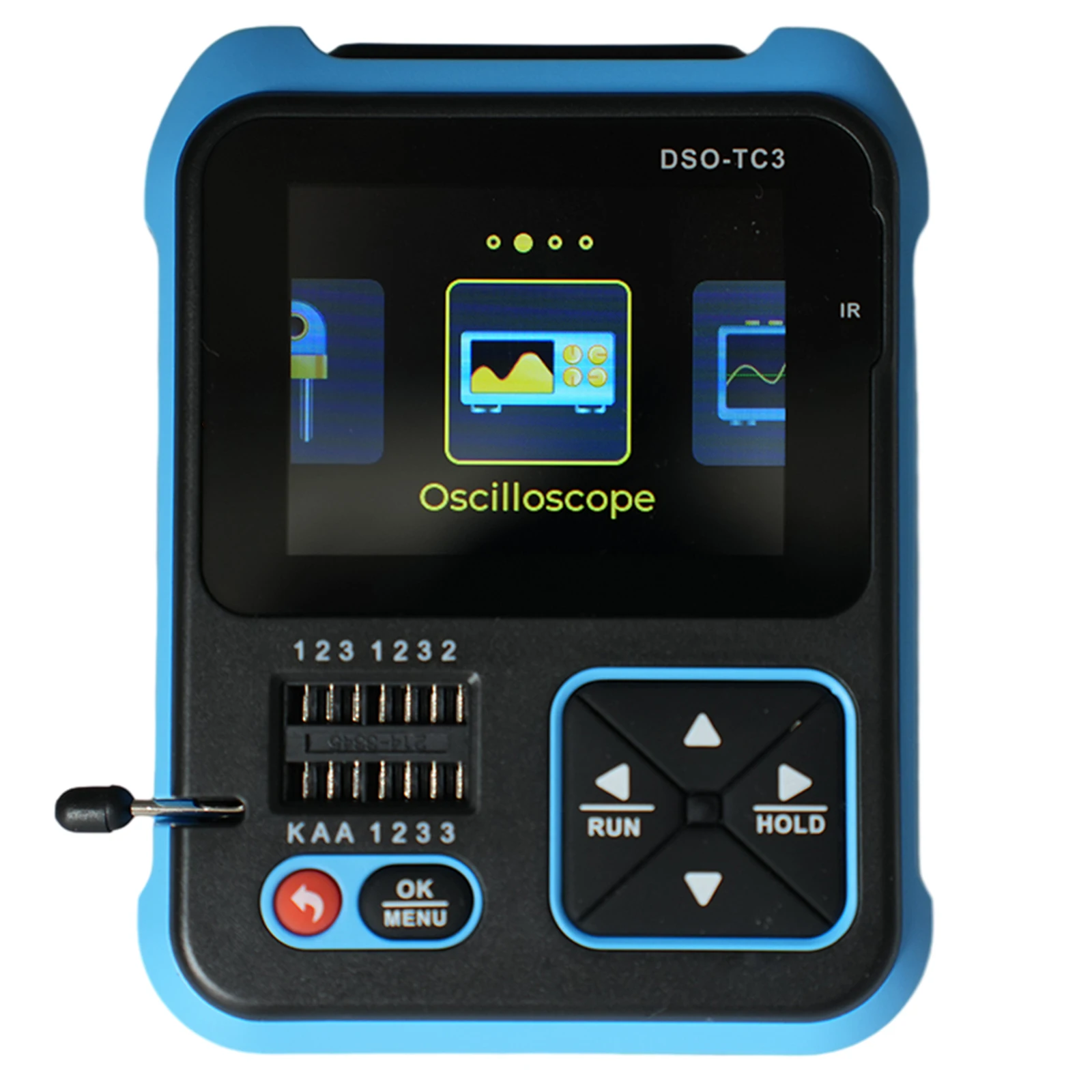 DSO TC3 Portable 3 in 1 Digital Oscilloscope Transistor Tester Function Signal Generator with Long Battery Life 3