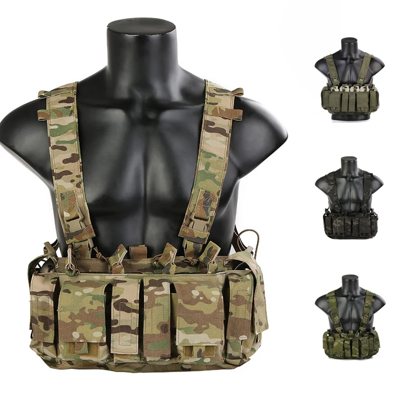 EmersonGear MF Style UW IV Chest Rig 500D Molle Tactical Vest with Multi-pockets for EDC Tools EM7329