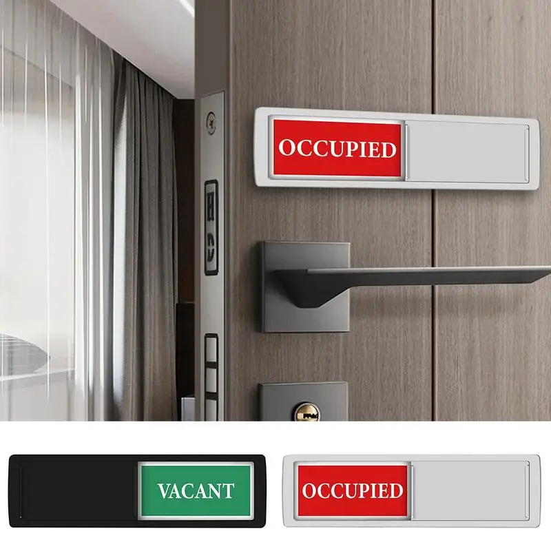 

Свободный незаполненный знак конфиденциальности, дверной индикатор с прозрачным текстом, магнитный портативный раздвижной знак конфиденциальности для офисов, конференций