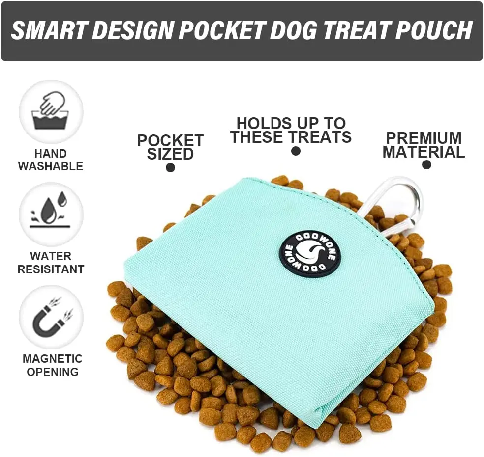 Collarlogo Hands-Free Dog Treat Pouch with Magnetic Closure Pet Training Pocket Outdoor Portable Waist Bag for Training