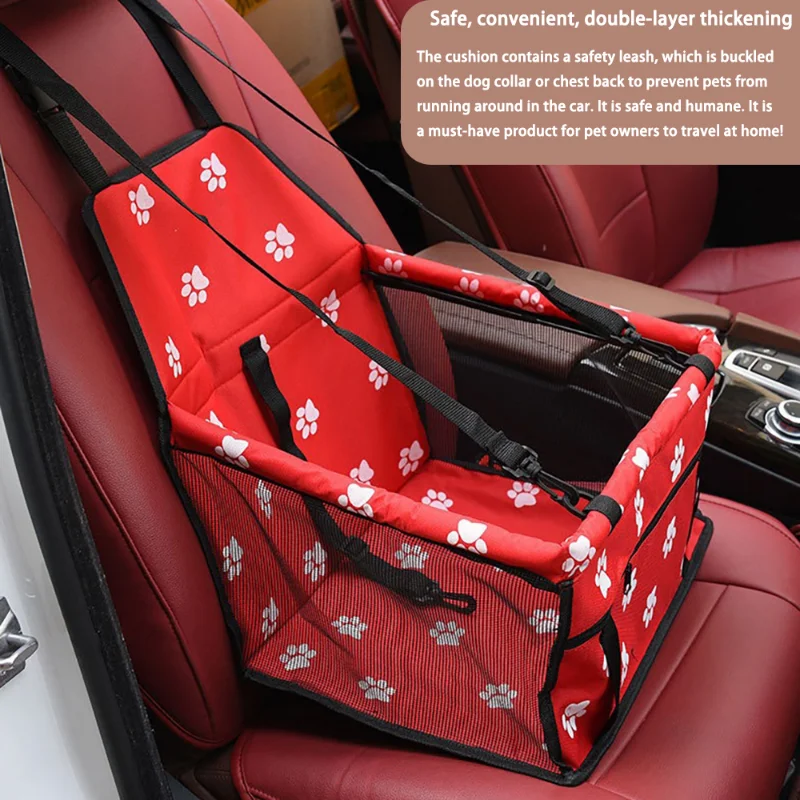 Pet Dog Car Carrier Seat Bag pet carrier bag pet carrying bag Waterproof Basket Folding Hammock Pet Carriers Bag for Small Cat Dogs Safety Travelling Mesh bag