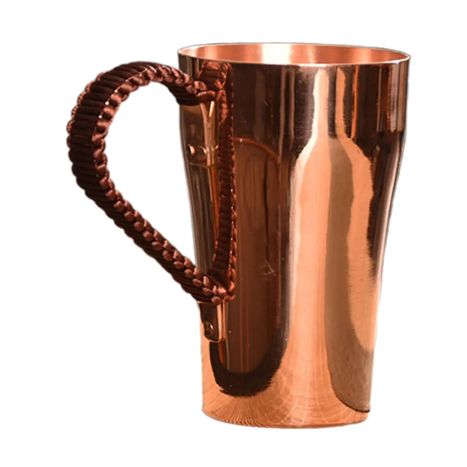 Copper Coffee Mug Moscow Mules Cup Thickened Copper Tea Mug 400ml Water Mug for Tea Milk Hot and Cold Water Beverage Hosuehold