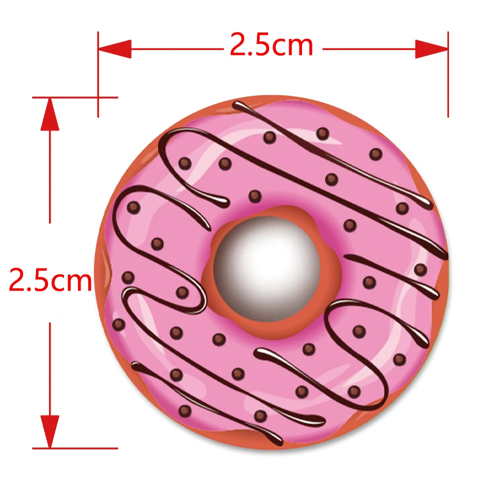 50-500 stücke Donuts Aufkleber 1 Zoll bunte Kinder Label Backen Shop  Dekorationen Klassen zimmer Lehrer ermutigen Schüler belohnung Aufkleber -  AliExpress, image size:1000x1000