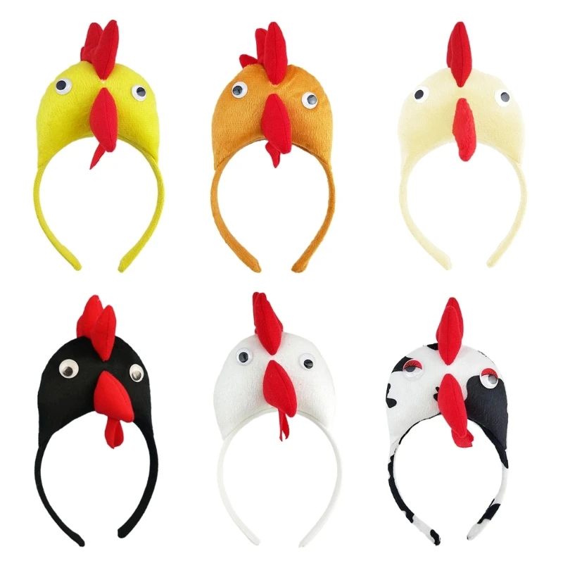 

Funny Chicken Rooster Headband for Party Wear for Music Festivals Photo Booth for Girl Photography