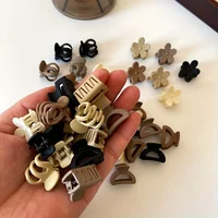 Lot de 5/10/20/30 pinces de petite taille beige assorties, accessoires mignons pour filles - Parfait pour un usage quotidien, des occasions spéciales ou des cadeaux de voyage 1