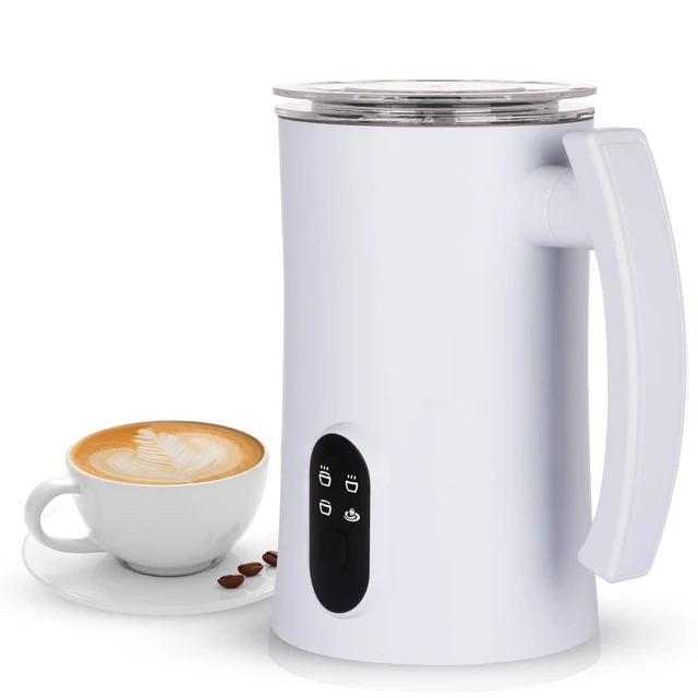 Espumador de leche eléctrico, máquina de espuma de leche para café,  capuchino, Latte, 4 en 1, espuma caliente y fría, Espumador de leche  automático - AliExpress