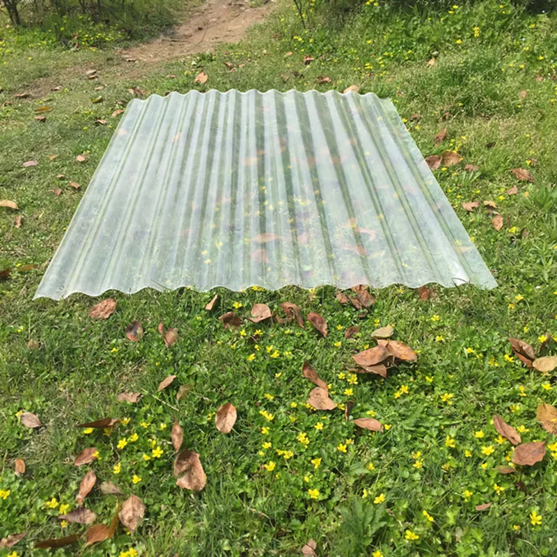 Transparent Tile Roof PC Material Translucent Plastic Tile Outdoor Heat Insulation Rain Shield 2MM Thickness