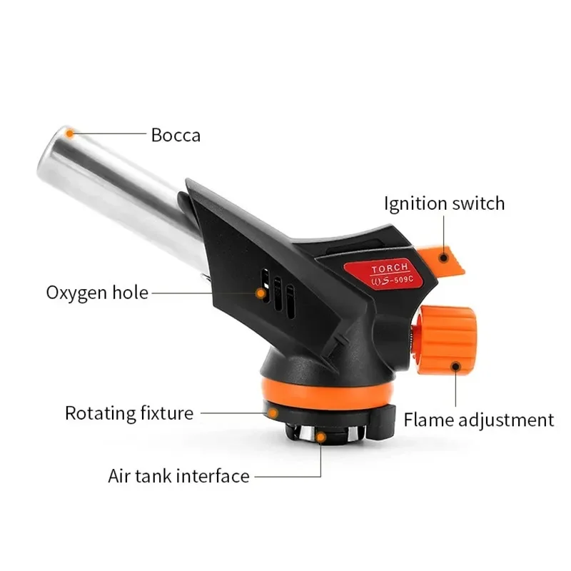 Welding Gas Torch Flame Gun Burner Nozzle Flamethrower Butane Burner Outdoor Camping BBQ Brazing Torch Kitchen Cooking gas torch,welding torch,butane torch,gas burner