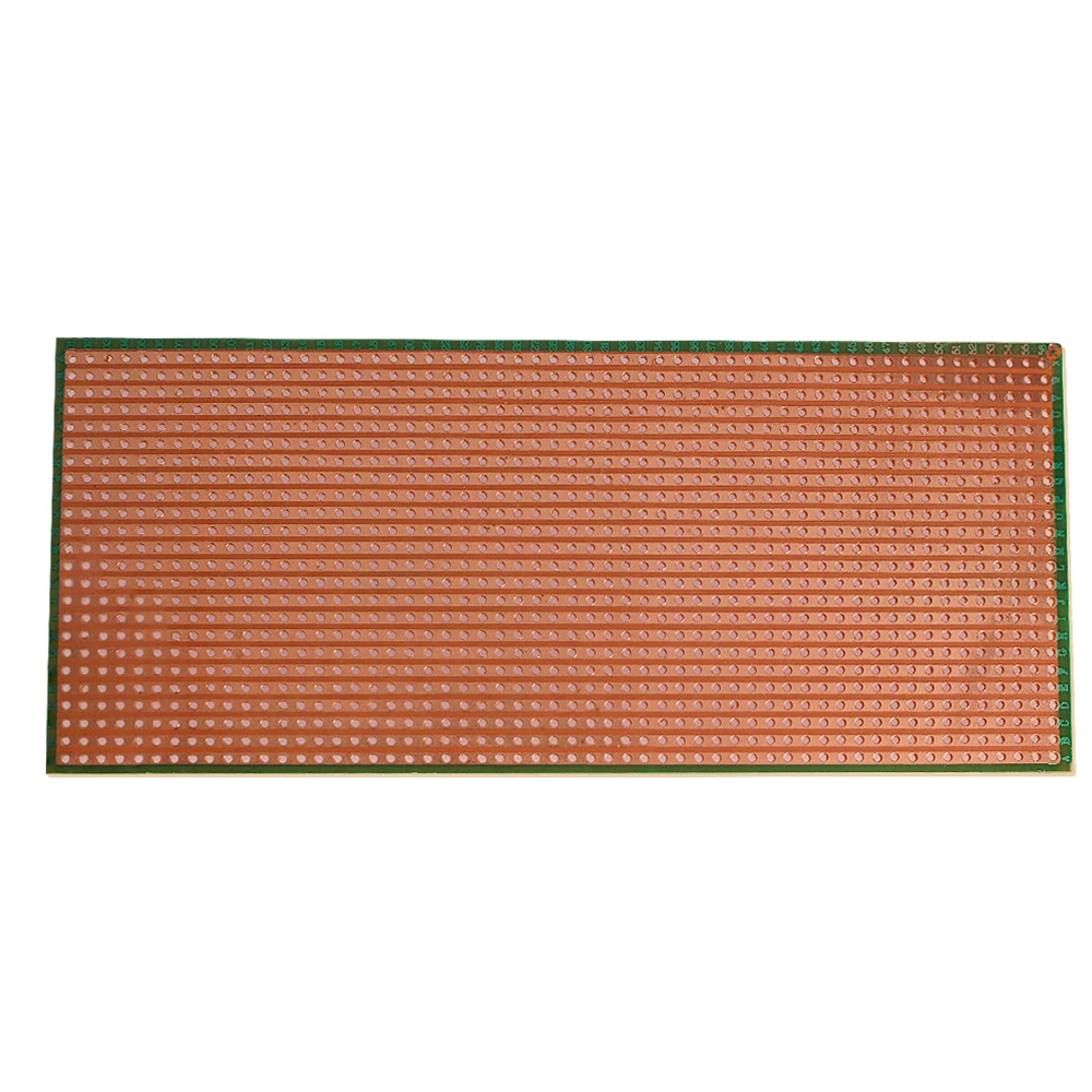 5-20PCS 범용 PCB 보드 6.5x14.5cm 스트립보드 PCB 플라틴 단면 회로 기판 Arduino용 노란색 DIY 실험 보드
