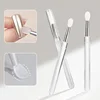 Nail Arts Silicone Applicator Sticks Reusable Chrome Glitter Applying Manicure Tool New Easy-Daub Pigment Silicone Nail Brush 1