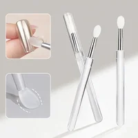 Nail Arts Silicone Applicator Sticks Reusable Chrome Glitter Applying Manicure Tool New Easy-Daub Pigment Silicone Nail Brush 1