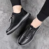 New Men Shoes PU Leather Lightwear Sport for Man Shoe Breathable Lace Up Comfortable Running Casual Shoes Outdoor Male Sneakers 4