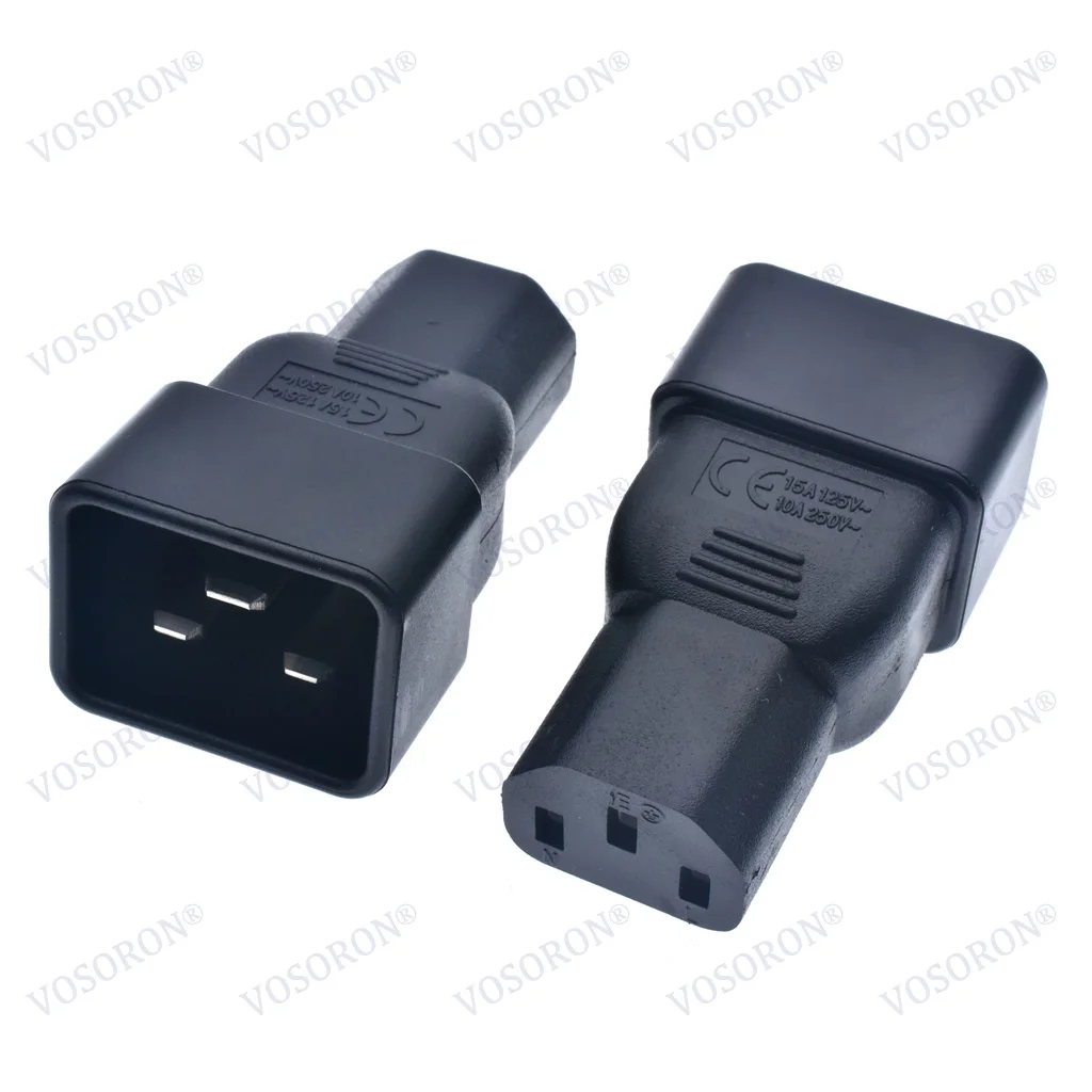 AC Adapter IEC 320 C13 to C20 IEC 16A to 10A C20 16A C13 10A Power Connector plug adapter,ac adapter,power plug connector
