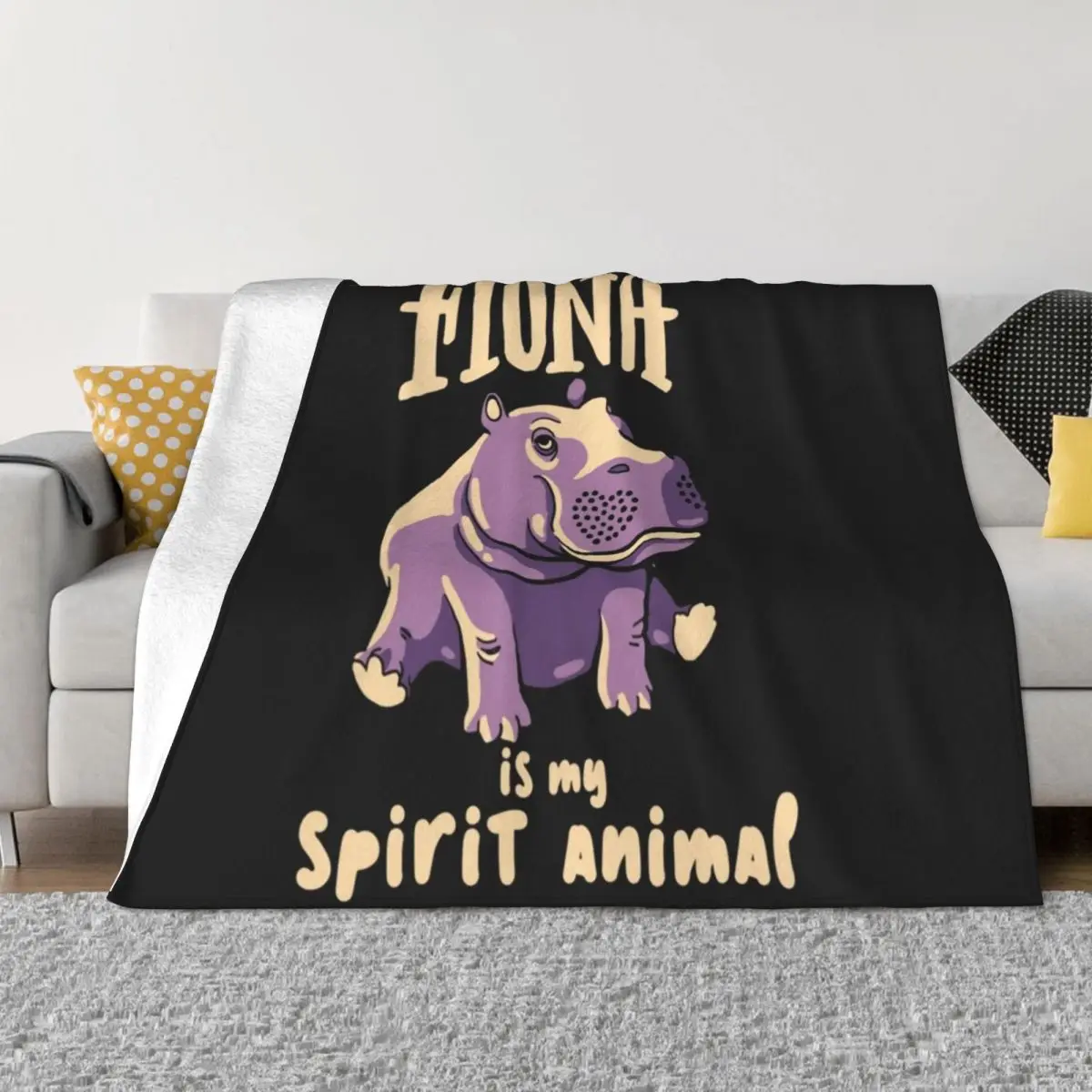 Fiona The Hippo Spirit Animal Team Fiona Baby Hippo Coperta Da Tiro Coperta Calda Per Coperta Invernale Per Bambino
