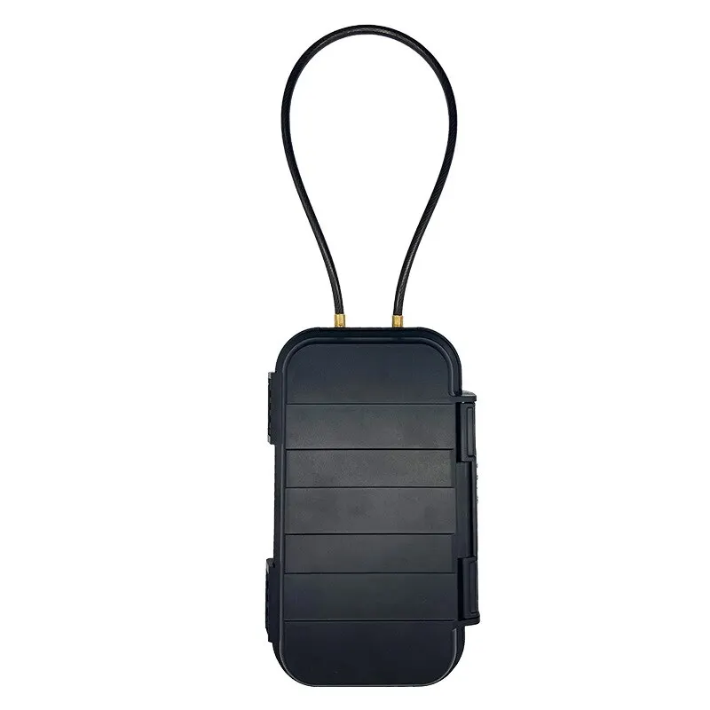Portable Beach Safe Box with 4-Digit Combination Lock and Steel Cable