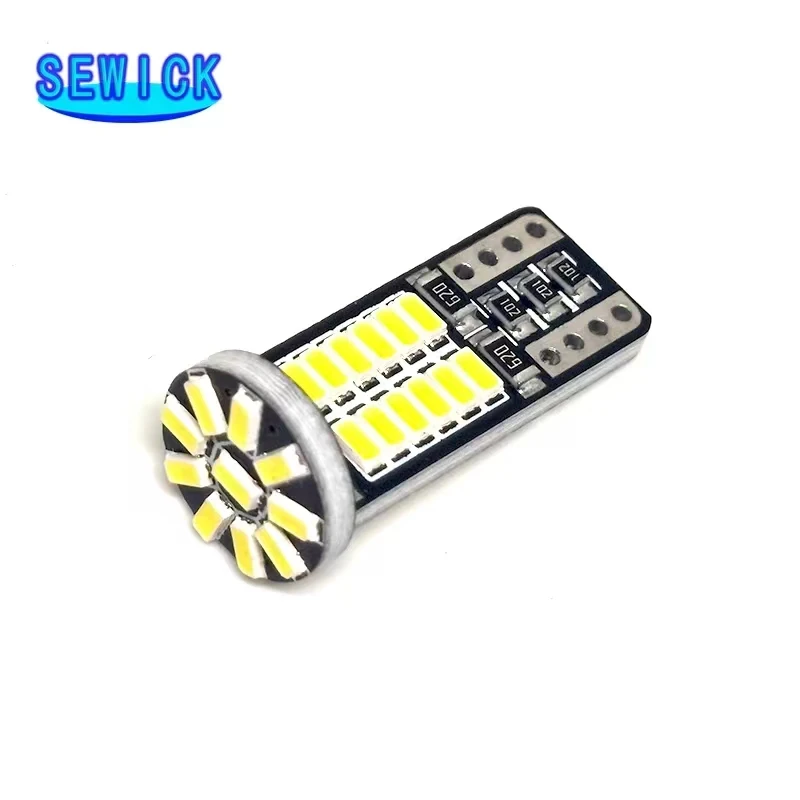 100Pcs W5W T10 LED  Canbus 3014 34SMD 12V 6000K 194 168 LED     ڵ ȣ  