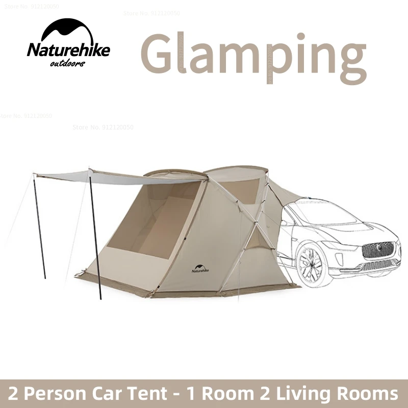 

Naturehike New Car Tent Outdoor Travel Car Tent 150D Oxford Cloth 2-Person Car Camping Tent Rainproof Large Space Tourist Tent