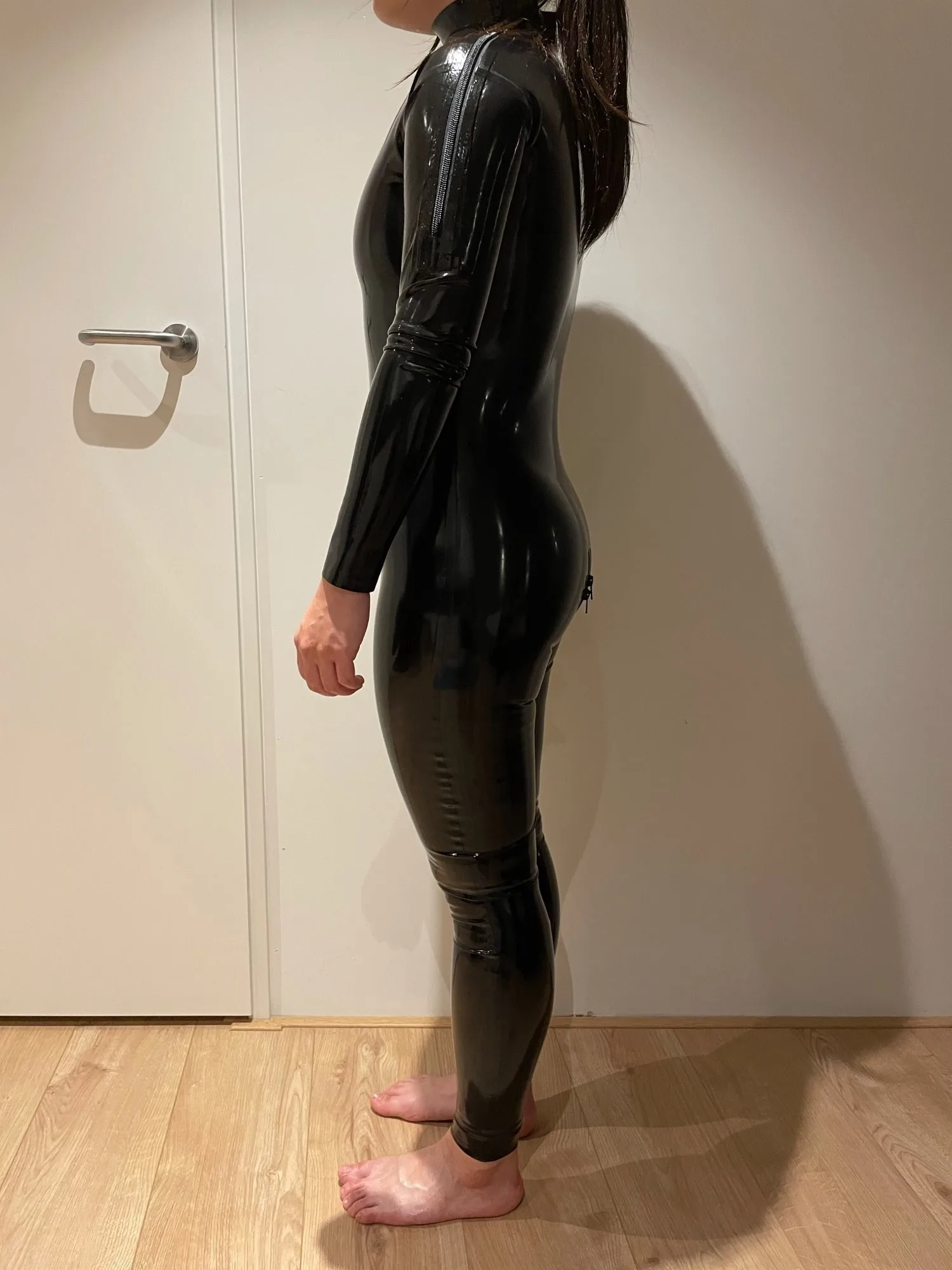 Cosplay Costume Men Rubber Bodysuit Sexy Coverall Bodysuit Adult Latex Rubber Catsuit For Men and Women