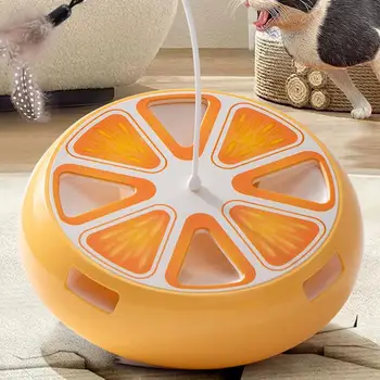 Cat Turntable Kitten Toys Self-Employment Interactive Cat Turntable Cat Exercise Toy Intelligent Smart Cat Toy for Living Room 1