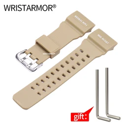 Durable Resin Strap for Men's Sports Waterproof Watch (Khaki)