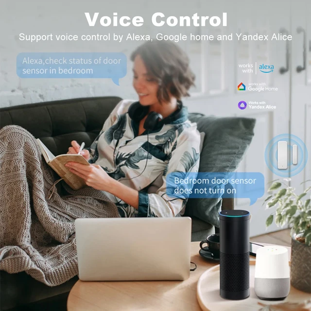 WiFi Smart Door Window Sensor Smart Home Open/Closed Detectors EWeLink App Control Security Alarm Work With Alexa Google Home 4