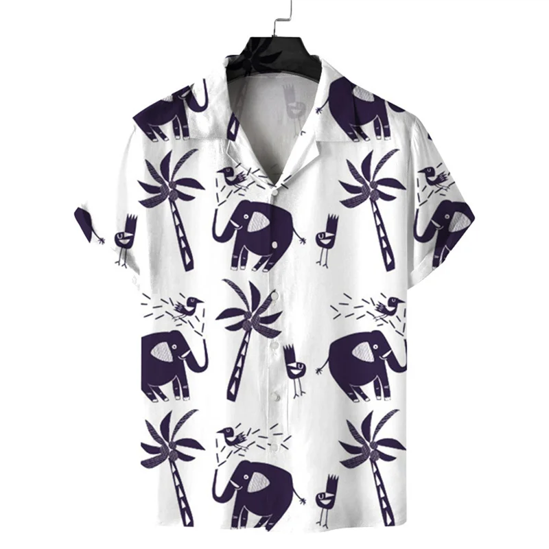 thumbnail image 1 of Camisas de playa para hombre 2024, camisas casuales frescas de verano con estampado 3D de coco, camisas de manga corta con solapa, camisas de calle, ropa para hombres y mujeres, 1 of 5