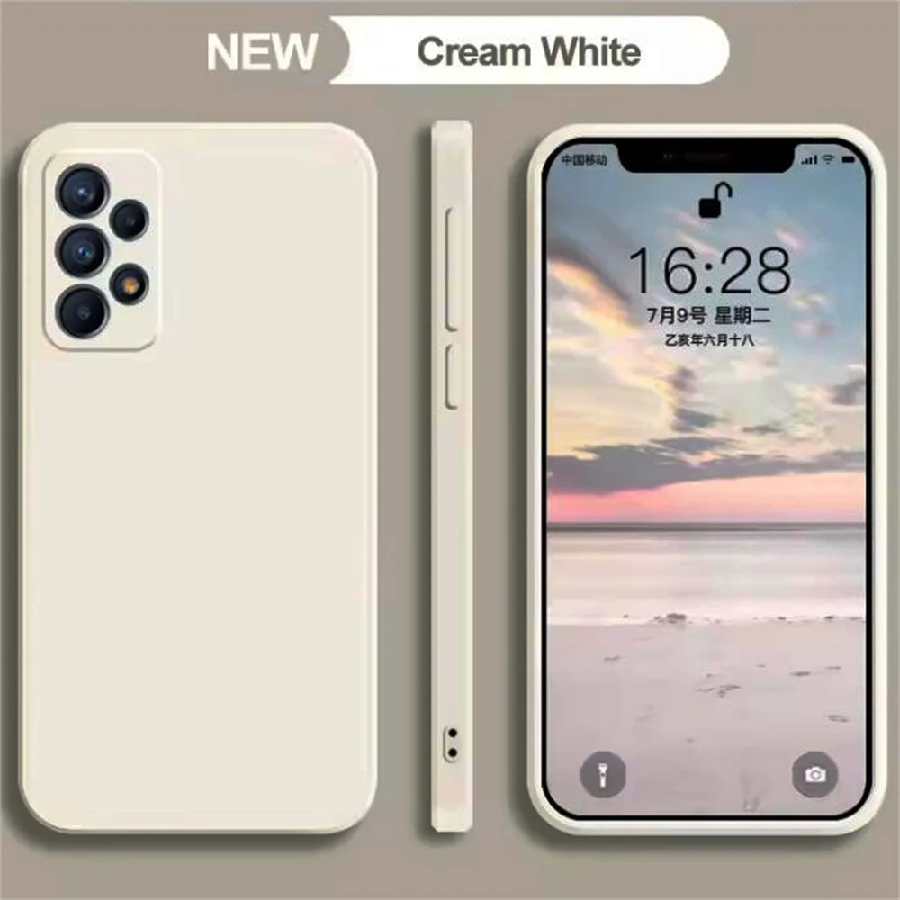 Shockproof Luxury Liquid Silicone TPU Camera Protective Phone Case