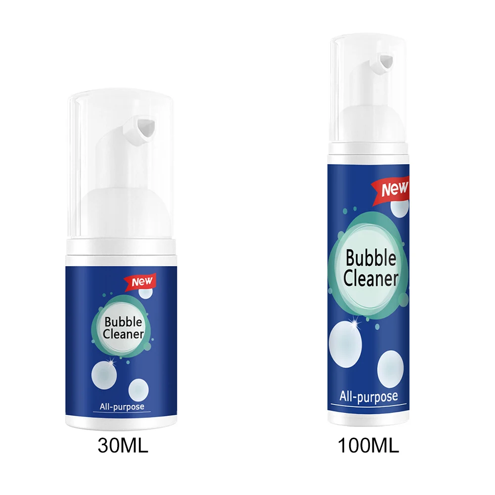 30ml/100ml Oil Stain Bubble Cleaner Multi-Purpose Foam Cleaner Oil Stain Remover for Kitchen Hood and Ware for House Cleaning