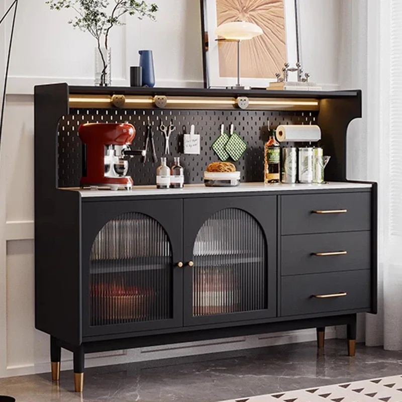 Sideboard Outdoor Furniture Sets Home Entrance Kitchen Auxiliary Table et Mobile Patio Set House White Lounge Cabinet Wheel