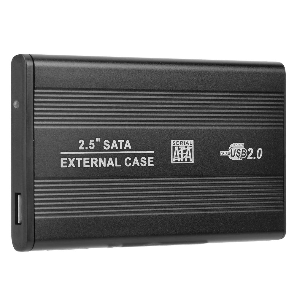 2,5 Zoll sata usb 2,0 festplatte box aluminium legierung sandstrahlen oxidation oberflächen