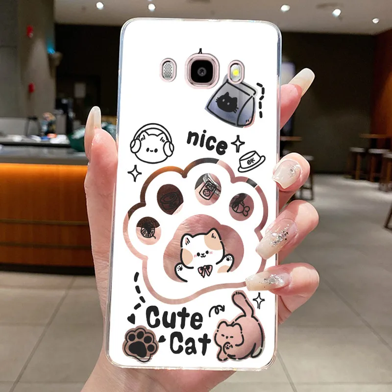 Aesthetic Cute Cat Transparent Phone Case Cover