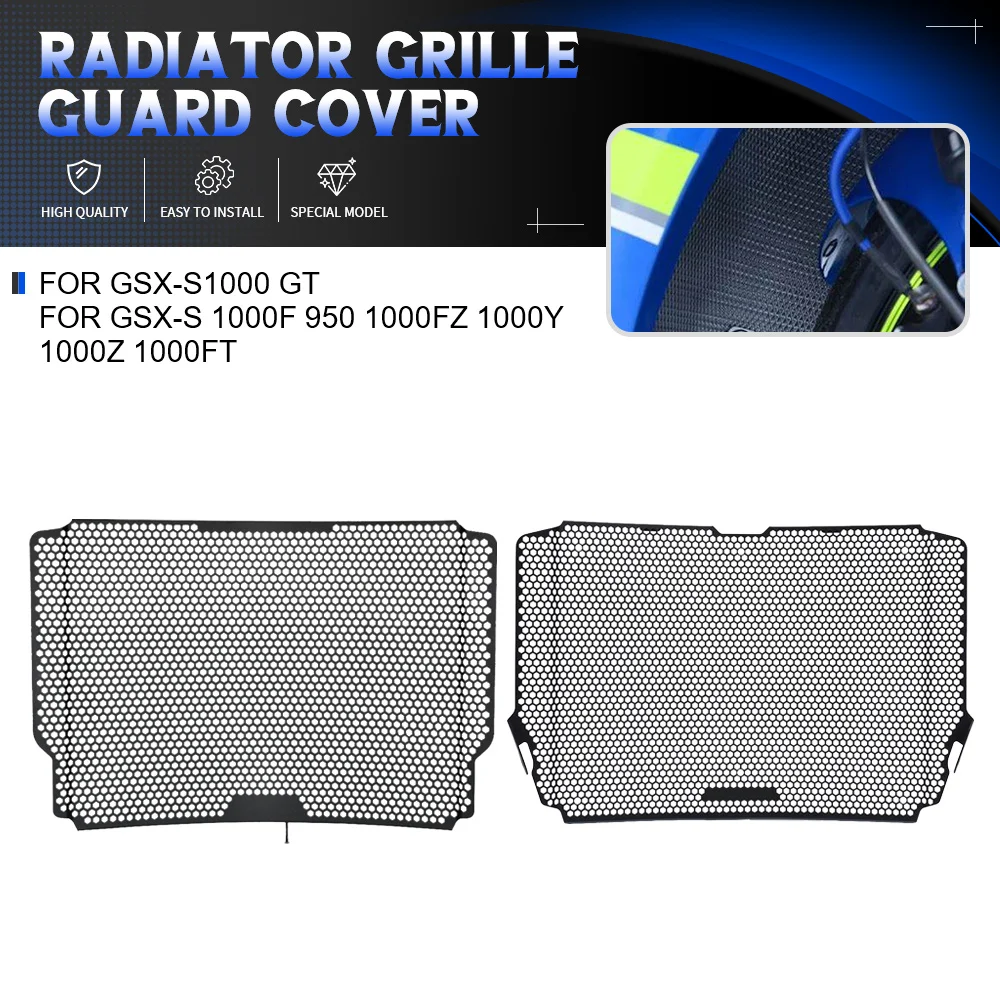 

For Suzuki FOR GSXS 1000 FOR GSX-S1000 GT FOR GSX-S 1000F 950 1000FZ 1000Y 1000Z 1000FT Radiator Grille Guard Protector Cover