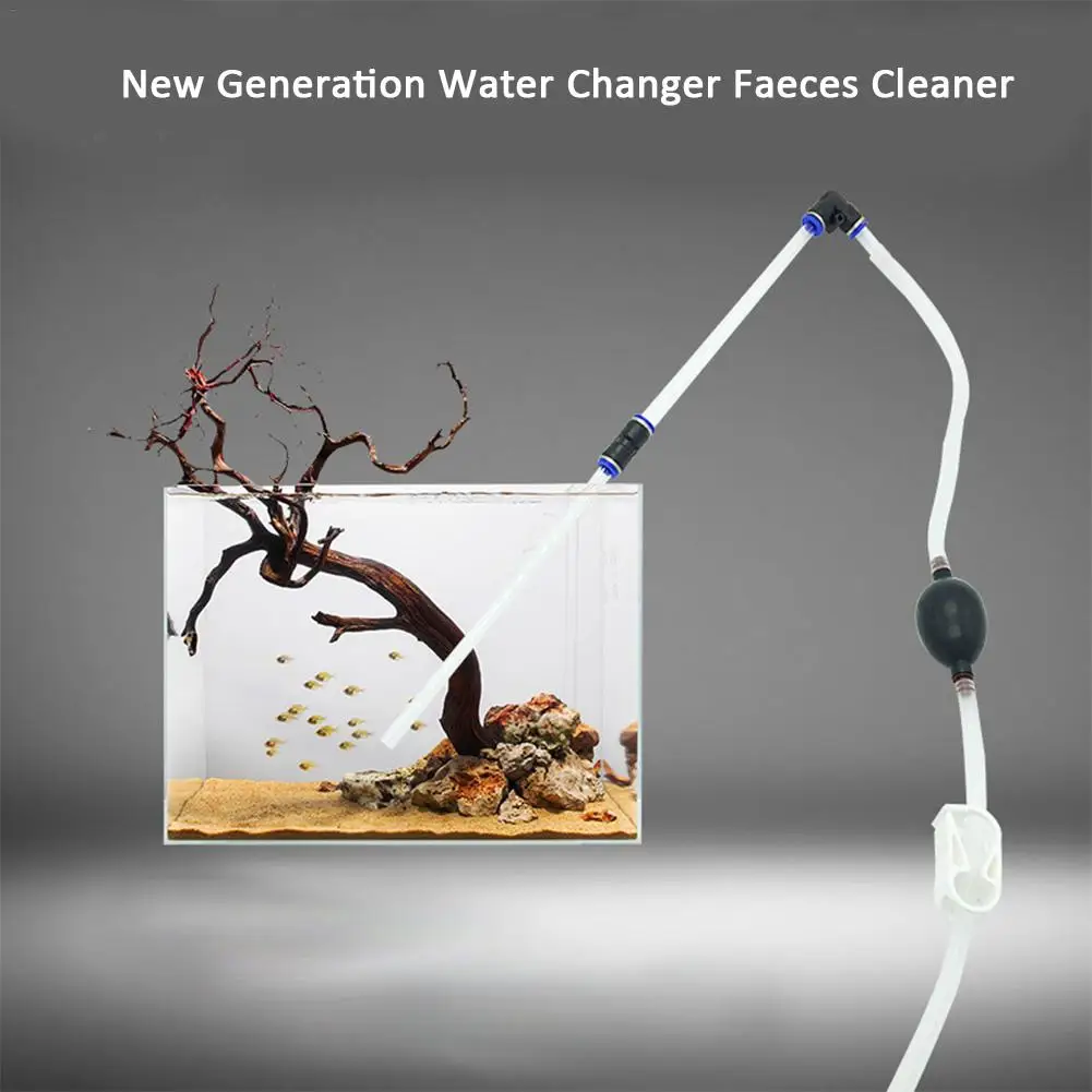 1.8m Aquarium Vacuum Gravel Cleaner Fish Tank Cleaner Siphon Water