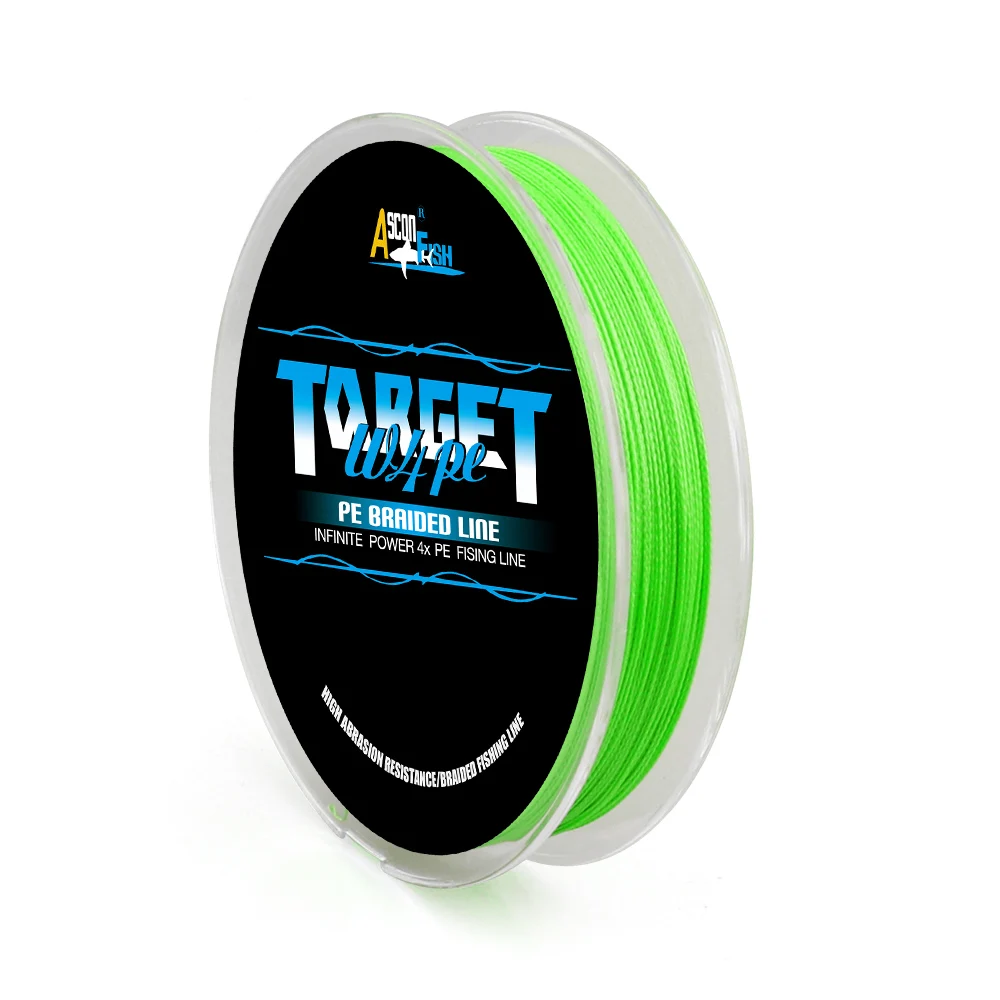 100M 300M PE Braided Fishing Line 4 Strands Fishing Cord Thread Ice Sea Carp 2-100LB 0.06-0.55mm
