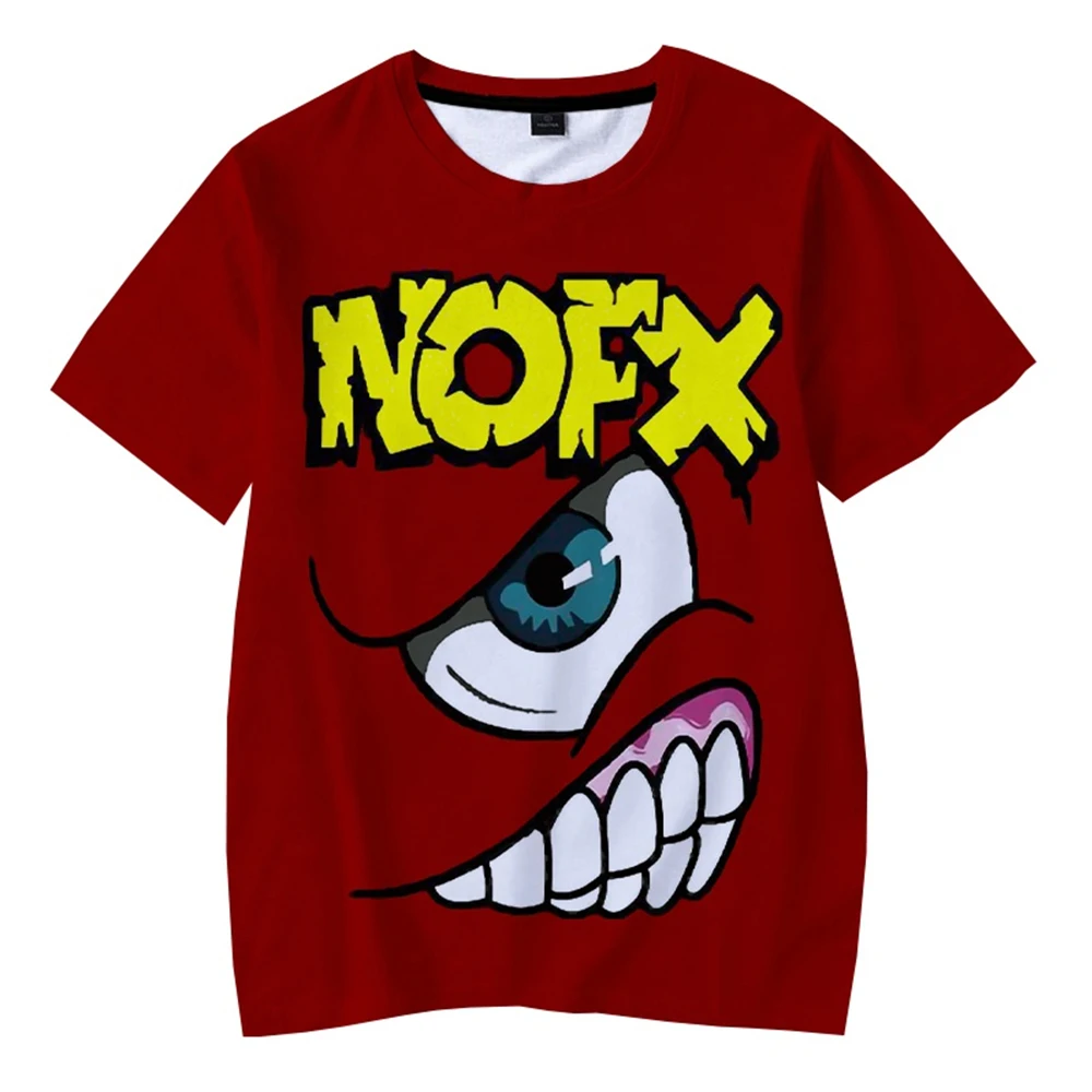 

Nofx Rock Band 3d Print Summer Men Women Streetwear Crew Neck T-shirt Oversized Casual TShirt Trend Tops Fashion Unisex Clothing