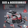 MIG Welder 140Amp, Flux Core MIG Welder/Stick 2 in 1 Welding Machine, Welder Machine 110V With Synergy IGBT Inverter 5