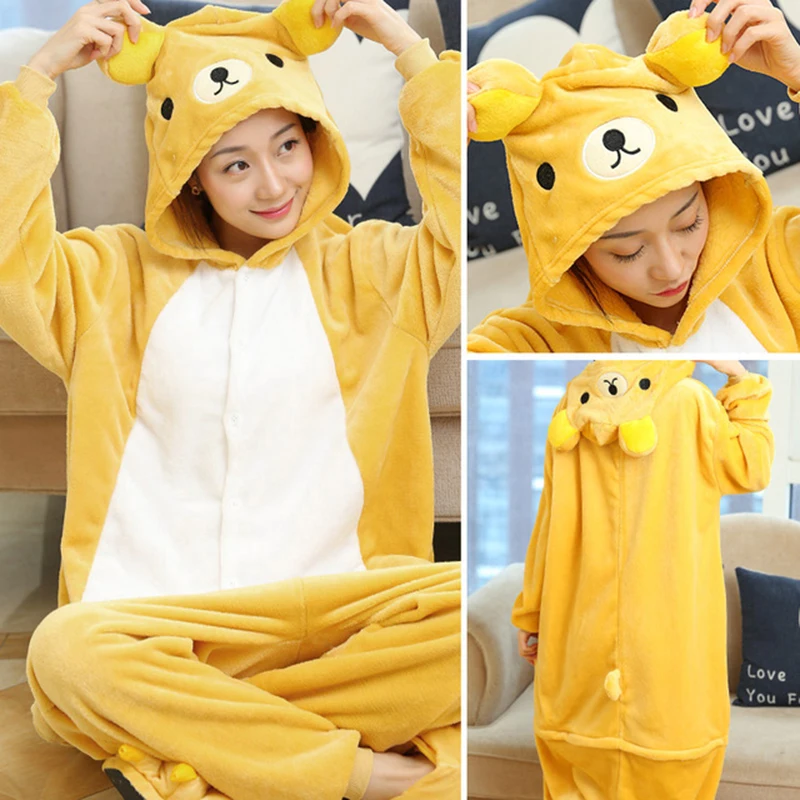 Kigurumi pajamas onesies cosplay pajamas onesies flannel pajamas onesies Animal Onesie Adult Unisex Unicorn Pajamas Suit Warm Soft Woman Sleepwear Boy Girls Onepiece Kids Winter Flannel Jumpsuit Pijama