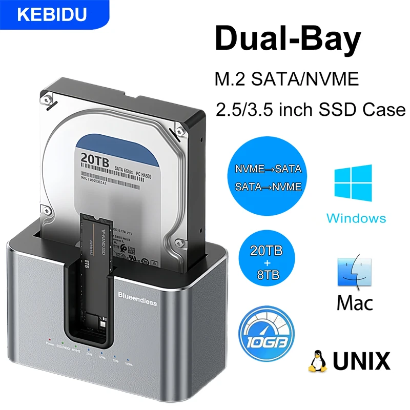 Maivo m2 ssd docking station duplicator support sata pcie m2 ssd clone without pc ssd enclosure - type- for pcie - Computer kopen? | Korting tot 58