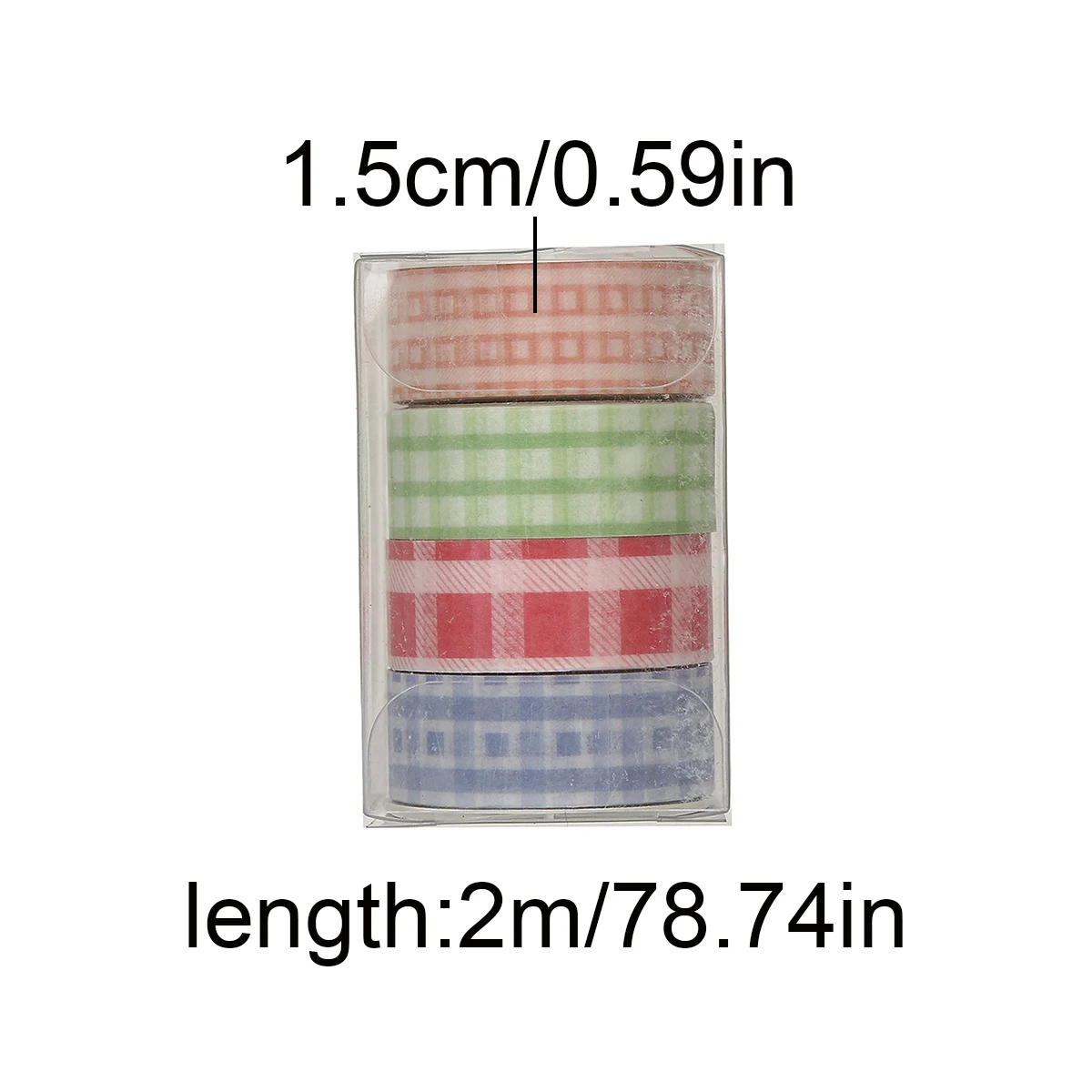 귀여운 레트로 체크무늬 와시 테이프 세트, DIY 스크랩북 스티커, 노트북, 휴일 장식 용품, 학생 개학 용품