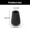 10lots Poles Foot Cover Rubber Poles Tip Hiking Poles Head Cover Stoppers 6