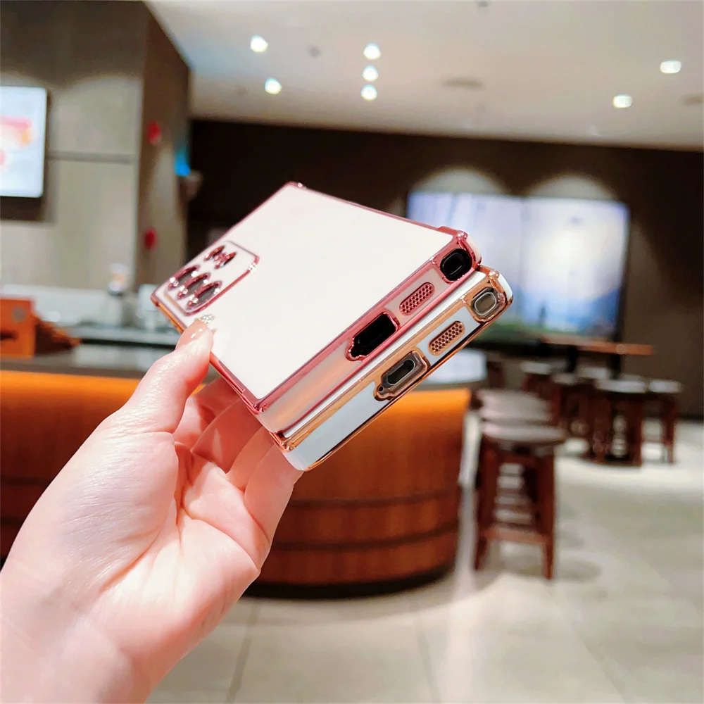Ultra Case Plating Soft Silicone Cases For Samsung Galaxy Plus S 24 S24 5G S23 S22 S21 FE Shockproof Cover_voghion.com