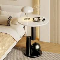 Table d'appoint créative de style crème, petite table ronde pour salon, table basse créative ou petite table ronde pour salle à manger. 4