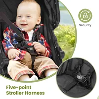 Wedyvko Poussette de Voyage Poussette de Voyage légère et Portable Design Poussette pour Enfants Pliante 3