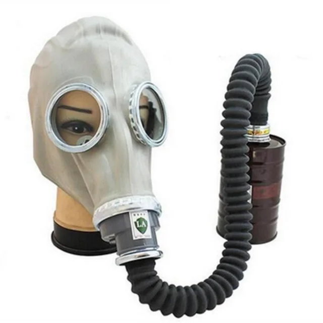 Masque à gaz chimique 2 en 1, style classique, matériau en caoutchouc,  protection complète du visage, industriel, peinture en aérosol - AliExpress