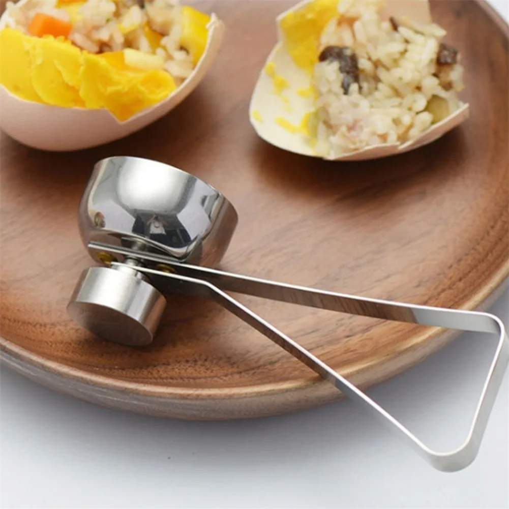 Egg Cutters Egg Slicer Kitchen Opener Tool Cracker Remover Shells Separator For Hard Soft Boiled Eggs 1Pcs egg shell opener egg slicer egg opener egg shell scissors egg piercer
