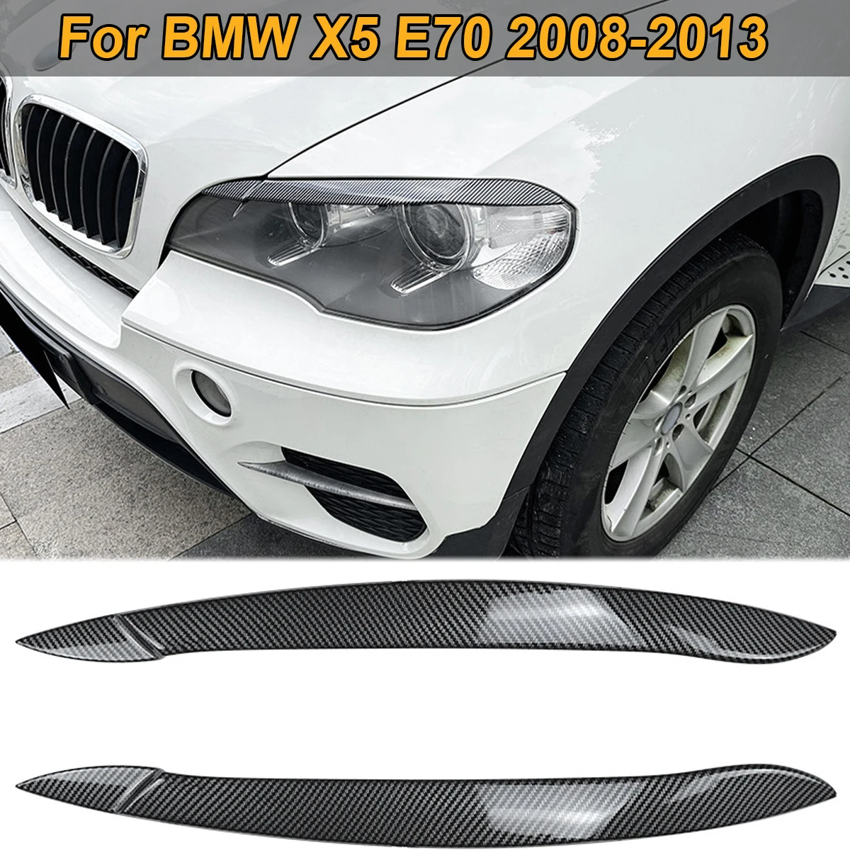 

Накладки на веко для фар BMW X5 E70 48i 30i 35d 40d 30d 50i 35i M50d 2008-2013, автомобильные аксессуары