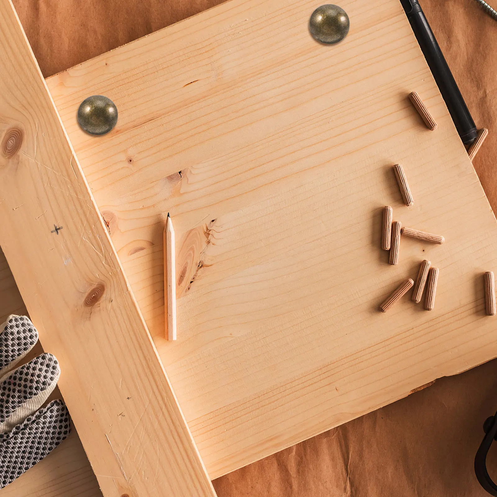 30개 빈티지 철제 장 원형 못, 가구 소파 의자 DIY 홈데코 레트로 푸시핀 썸타크 헤비 듀티