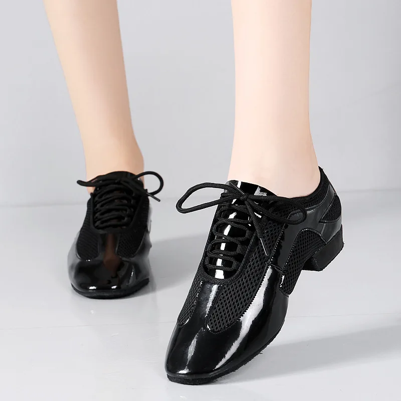 Professional Sneakers Latin Dance Shoes Women Adult With Soft Bottom Ballroom Square Dance Shoes Ventilate Shiny