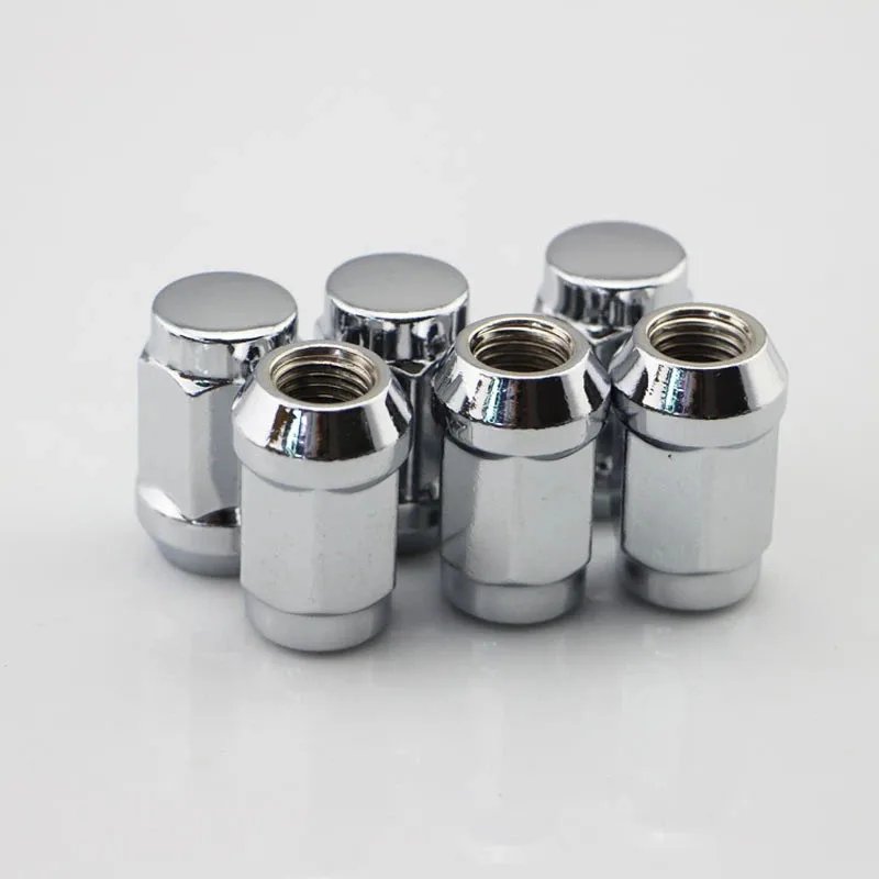 Kit 20 Dadi Ruota M14x1.5 – Filetto Lungo 21mm – Design A 2 Pezzi Con Tappo – Estremità Chiusa Conica